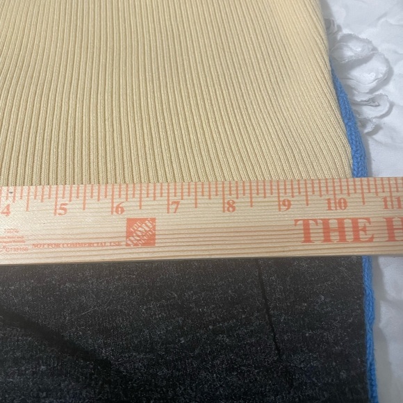 Patchwork up-cycled knit elastic waist full leg pants. All fabrics very soft. - Picture 4 of 16